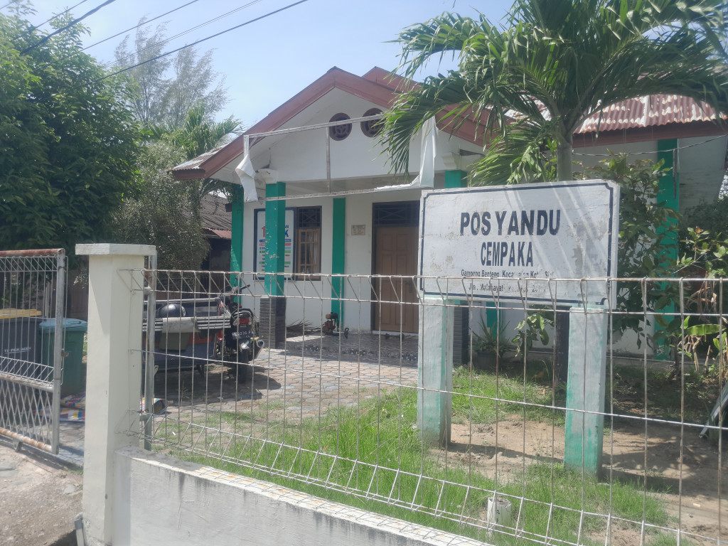 Posyandu Cempaka (tempat pelayanan kesehatan gampong Benteng)